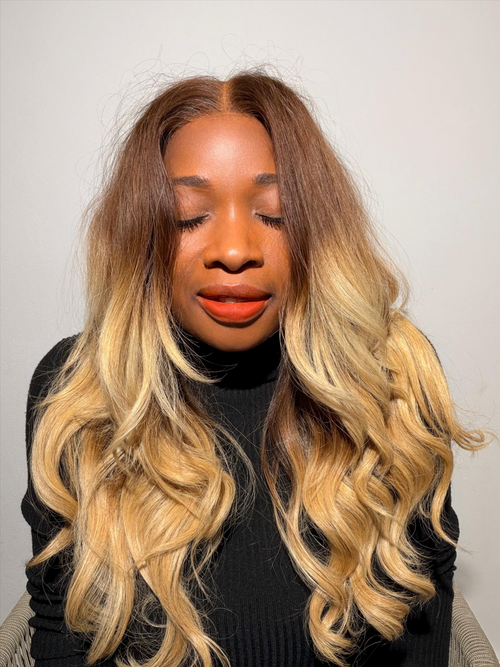 20 bouncy Vietnamese ombré wig