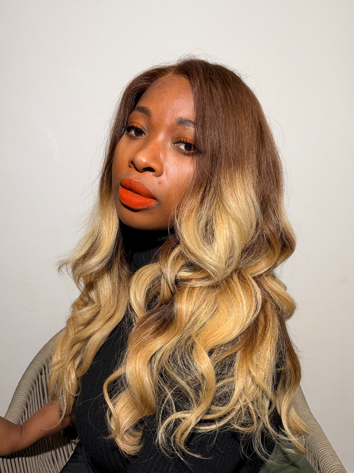 20 bouncy Vietnamese ombré wig